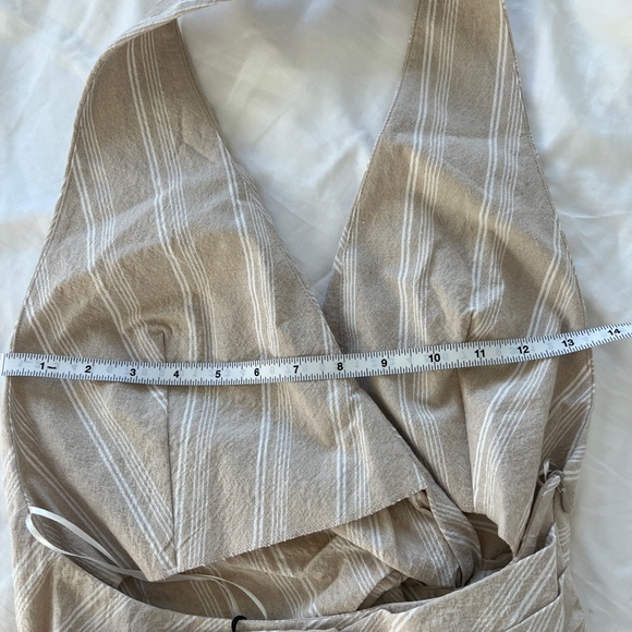 ZARA STRIPED HALTER TOP - Picture 11 of 12